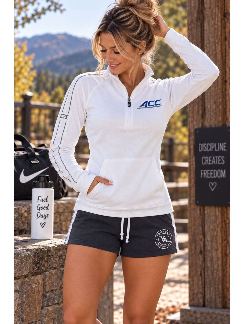NWT Ladies Cutter & Buck 1/4 Zip ACC embroidered pullover sz medium